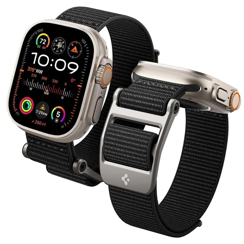 Pasek Spigen DuraPro Flex do Apple Watch 49mm / 46mm / 45mm / 44mm Series, Czarny AMP02465