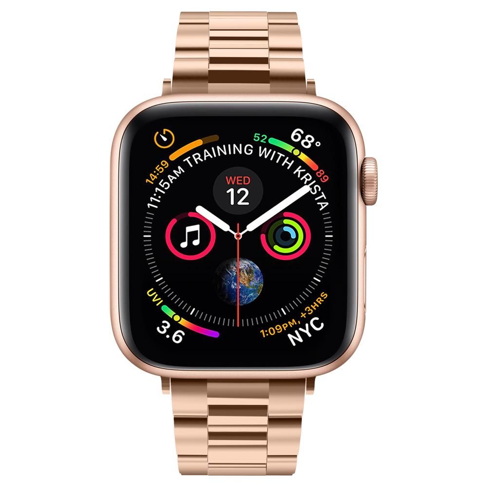 Pasek Spigen Modern Fit do Apple Watch 42mm / 41mm / 40mm / 38mm Series, Różowe Złoto