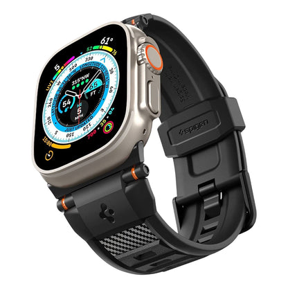 Pasek Spigen Rugged do Apple Watch 49mm / 46mm / 45mm / 44mm / 42mm Series, Czarny AMP07105