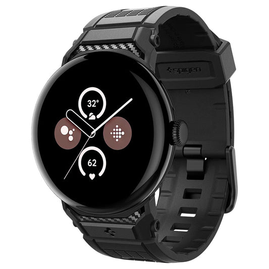 Pasek Spigen Rugged do Google Pixel Watch 45mm Series, Czarny AMP07600