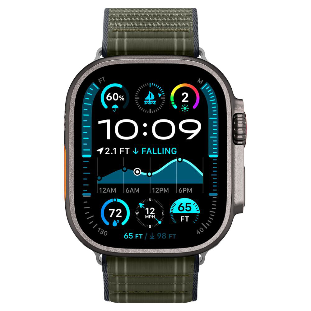 Pasek Spigen WBF0 do Apple Watch 49mm / 46mm / 45mm / 44mm Series, Zielony