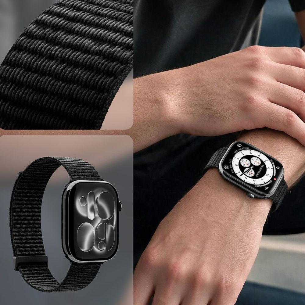 Spigen WBF01 Band for Apple Watch 49mm / 46mm / 45mm / 44mm Series, Black AMP11833