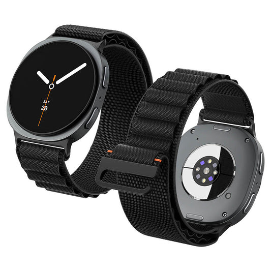 Pasek Spigen WBF1 do Samsung Galaxy Watch9 / Watch8 / Watch8 Classic Series, czarny AMP11607