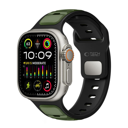 Pasek Tech-Protect Iconband Line do Apple Watch 49mm / 46mm / 45mm / 44mm Series, Zielony