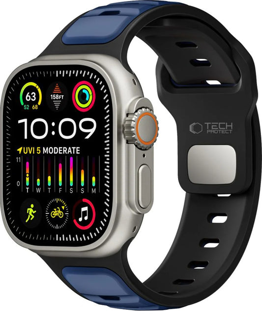 Pasek Tech-Protect Iconband Line dla Apple Watch 49mm / 46mm / 45mm / 44mm Series, Granatowy