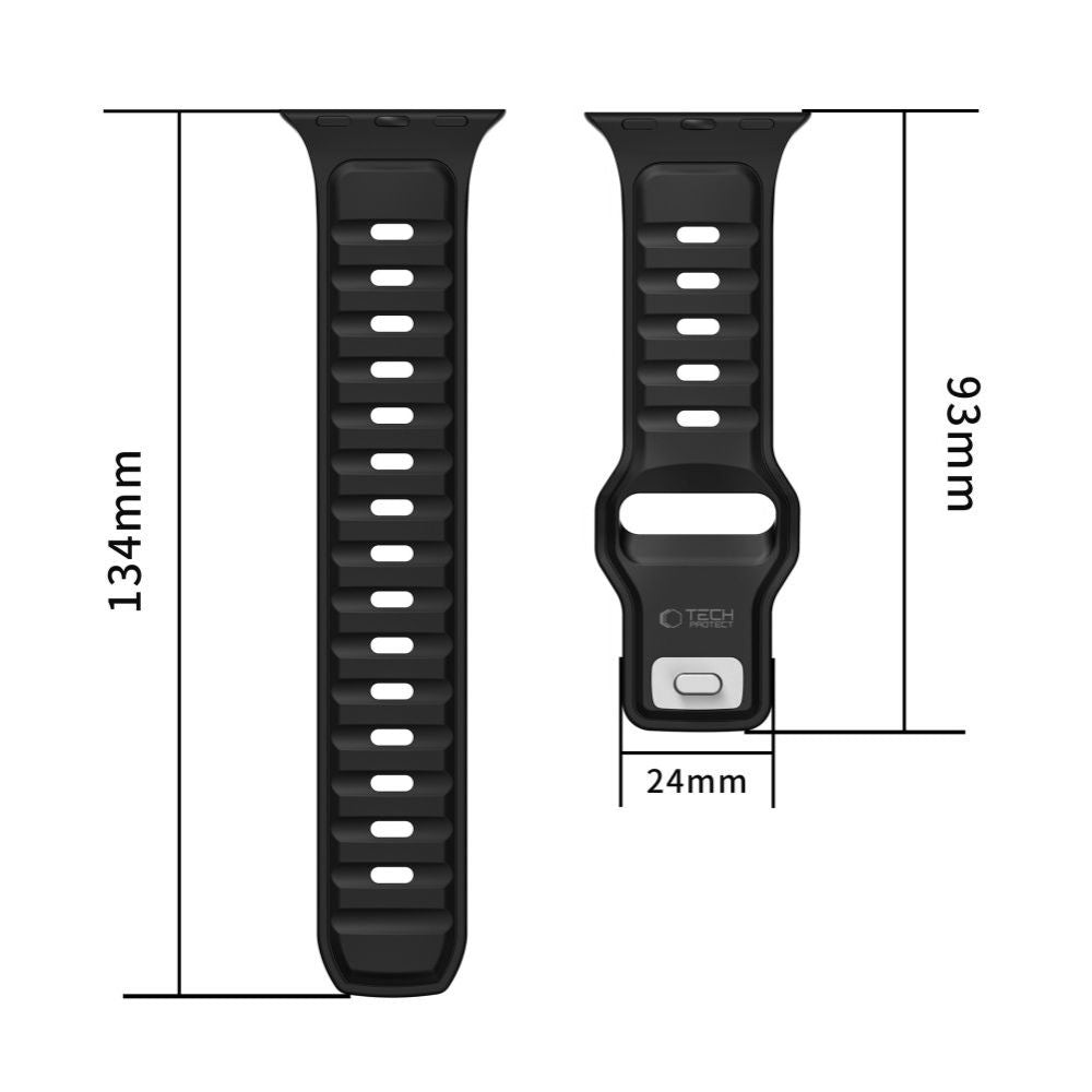 Pasek Tech-Protect Iconband Line do Apple Watch 49mm / 46mm / 45mm / 44mm Series, Czarny