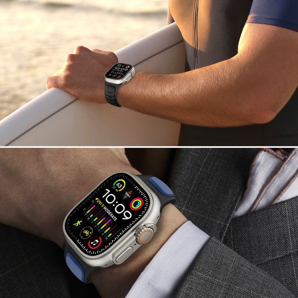 Pasek Tech-Protect Iconband Line do Apple Watch 49mm / 46mm / 45mm / 44mm Series, Czarny