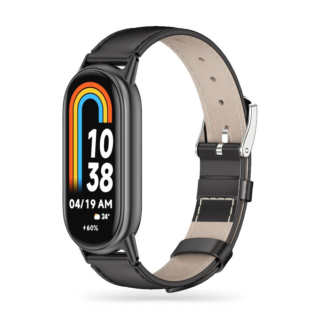 Pasek Tech-Protect Leatherfit dla Xiaomi Smart Band 8/9, czarny 