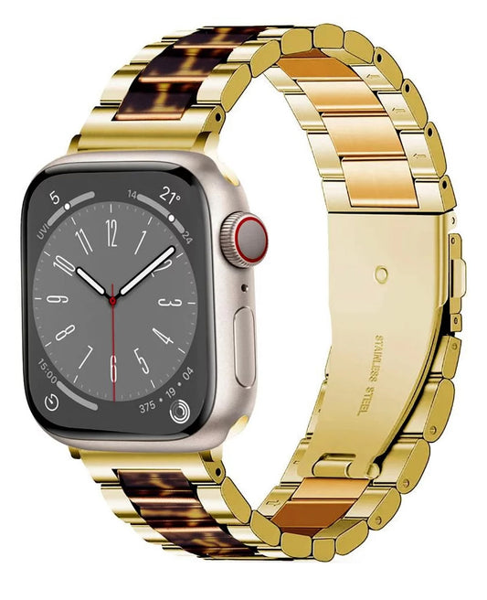 Pasek Tech-Protect Modern Leopard do Apple Watch 42mm / 41mm / 40mm Series, Złoty