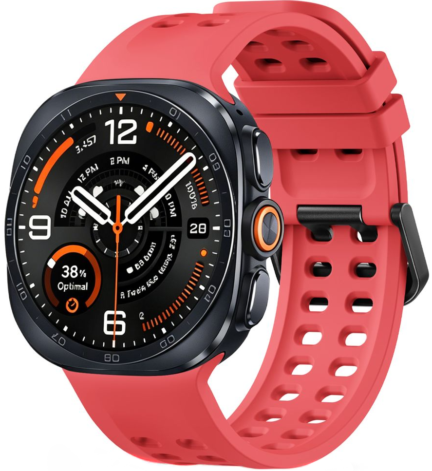 Tech-Protect Silicone Air Strap for Samsung Galaxy Watch9 / Watch8 / Watch8 Classic Series, Red