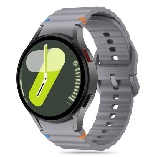 Silikonowy pasek sportowy Tech-Protect do Samsung Galaxy Watch7 / Watch FE / Watch6 / Watch5 / Watch4, szary 