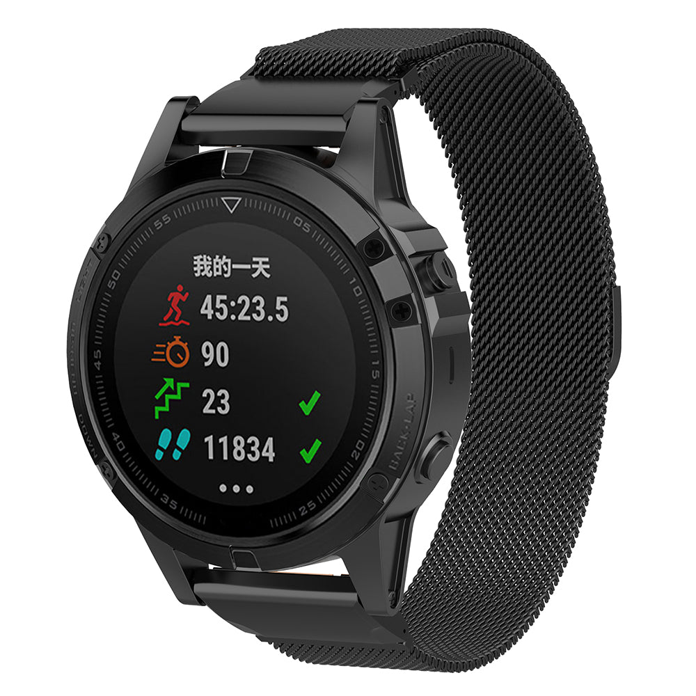 Pasek Techsuit W009 do Garmin Watch Fenix / Forerunner Series, 22mm, Czarny
