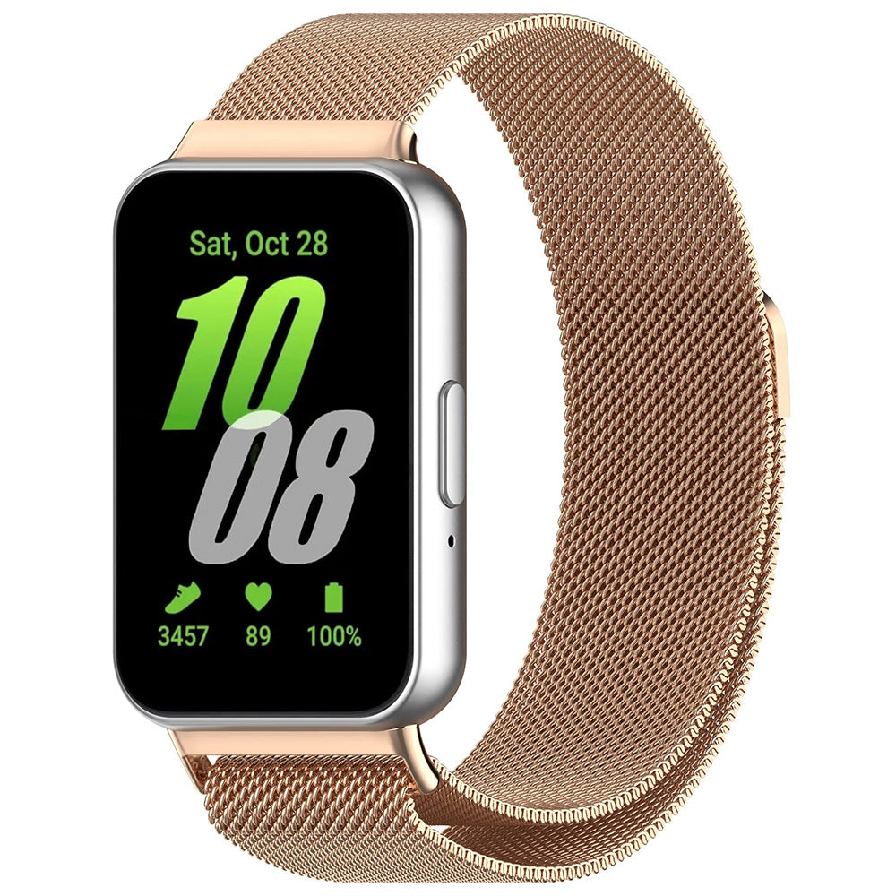 Pasek Techsuit W009 do Samsung Galaxy Fit3 R39M, różowo-złoty
