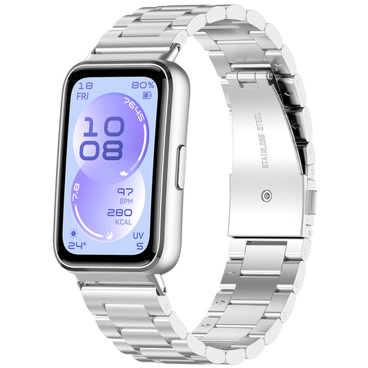 Pasek Techsuit W010 dla Huawei Band 11 / 11 Pro, Srebrny
