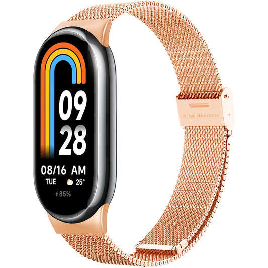 Pasek Techsuit W022 do Xiaomi Smart Band 9 / 8, 15mm, Różowe Złoto