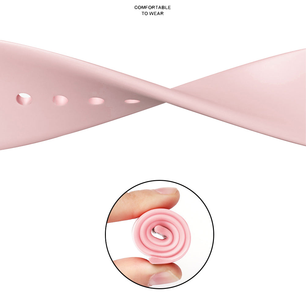 Pasek Techsuit W031 do Apple Watch 42mm / 41mm / 40mm / 38mm Series, Jasnoróżowy