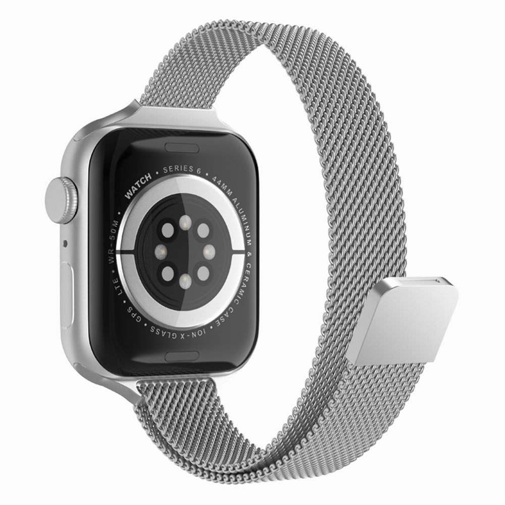 Pasek Techsuit W034 do Apple Watch 42mm / 41mm / 40mm / 38mm Series, Srebrny