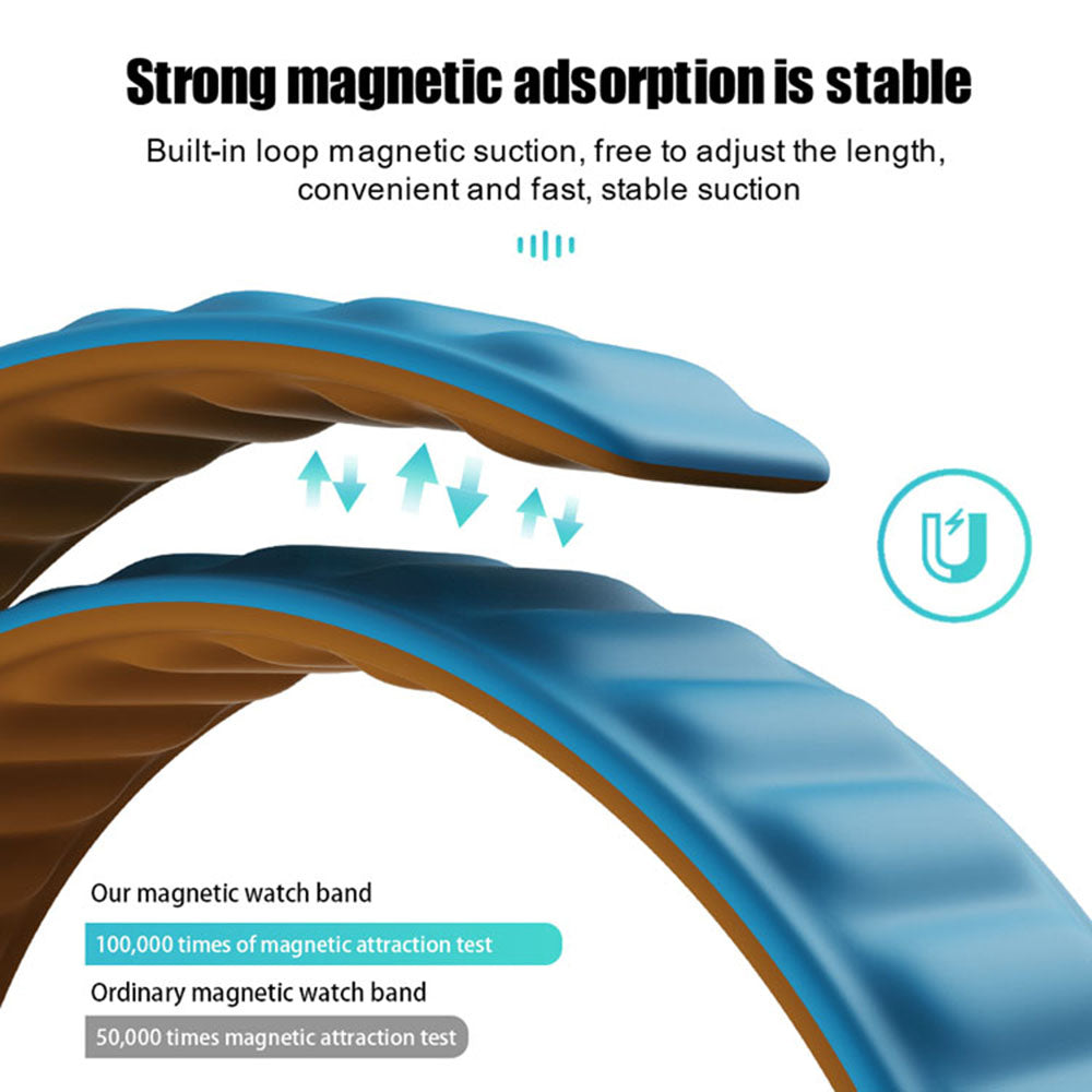 Techsuit W035 Strap for Apple Watch 42mm / 41mm / 40mm / 38mm Series, Black