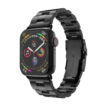 Pasek Techsuit W036 do Apple Watch 49mm / 46mm / 45mm / 44mm / 42mm Series, Czarny
