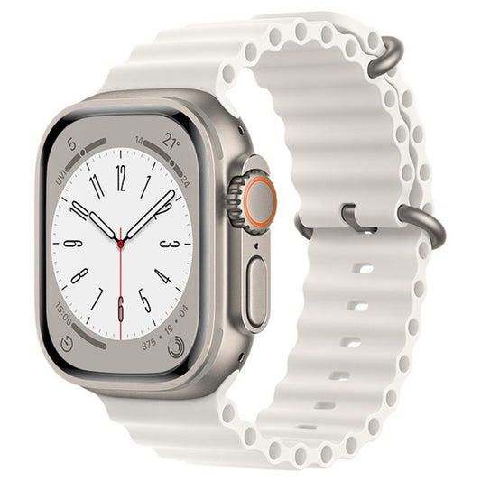 Pasek Techsuit W038 do Apple Watch 49mm / 46mm / 45mm / 44mm / 42mm Series, Biały