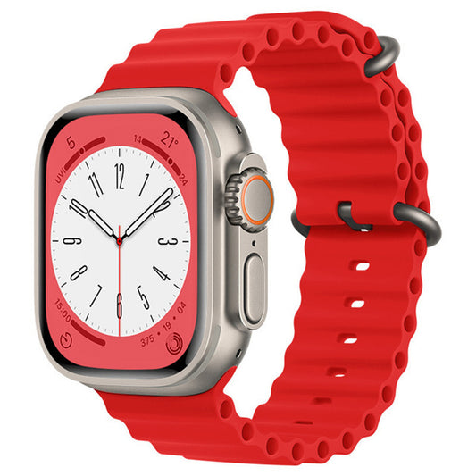 Pasek Techsuit W038 do Apple Watch 49mm / 46mm / 45mm / 44mm / 42mm Series, Czerwony