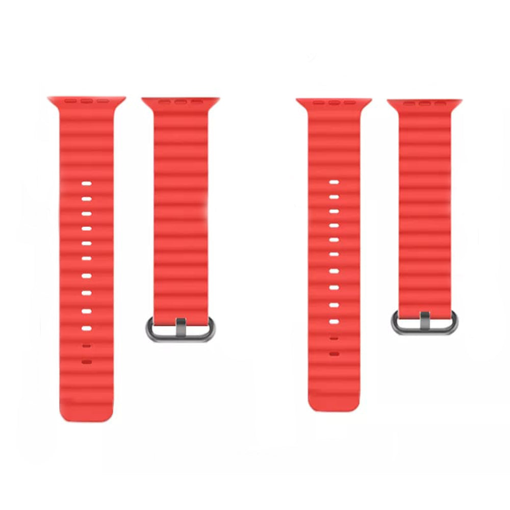 Techsuit W038 Strap for Apple Watch 49mm / 46mm / 45mm / 44mm / 42mm Series, Red
