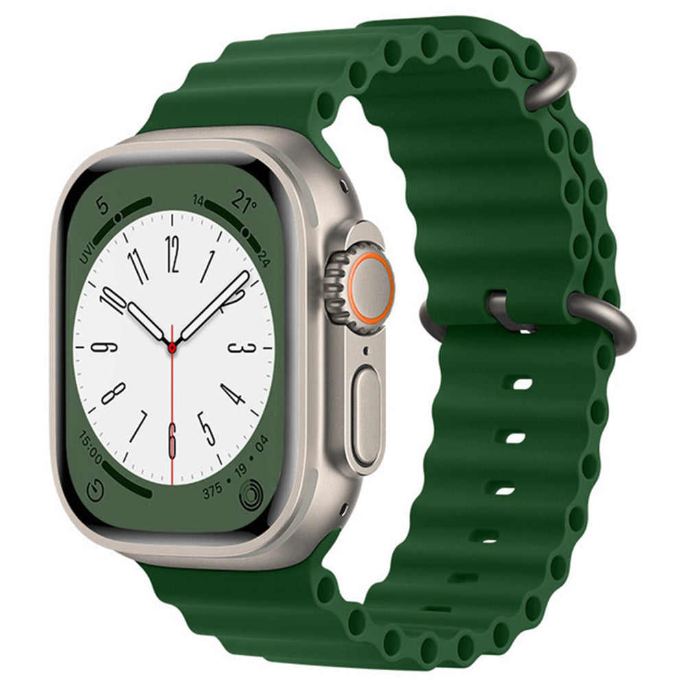 Pasek Techsuit W038 do Apple Watch 42mm / 41mm / 40mm / 38mm Series, Ciemnozielony