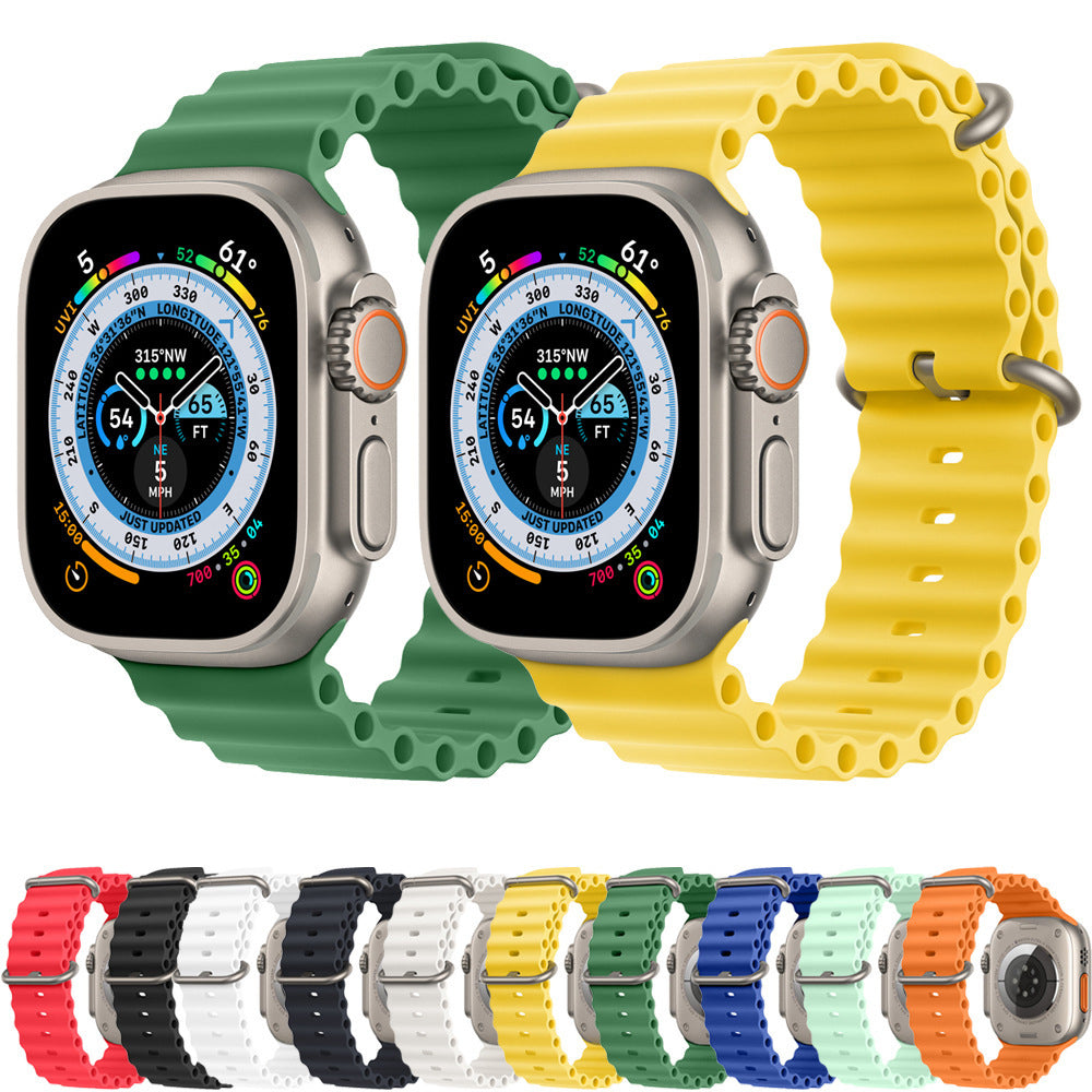 Pasek Techsuit W038 do Apple Watch 42mm / 41mm / 40mm / 38mm Series, Ciemnozielony