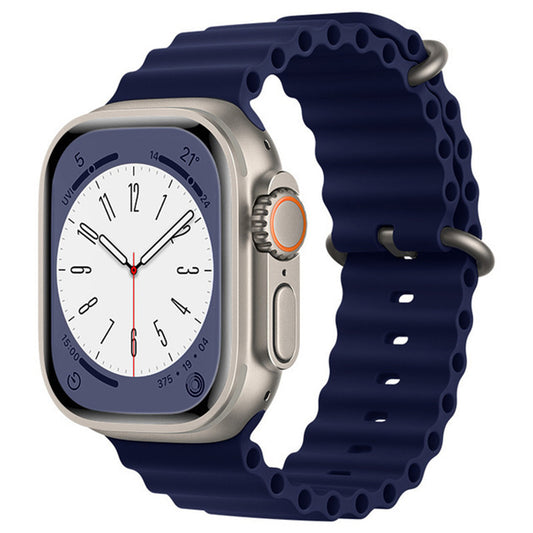 Pasek Techsuit W038 do Apple Watch 49mm / 46mm / 45mm / 44mm / 42mm Series, Granatowy