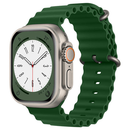 Pasek Techsuit W038 do Apple Watch 49mm / 46mm / 45mm / 44mm / 42mm Series, Ciemnozielony