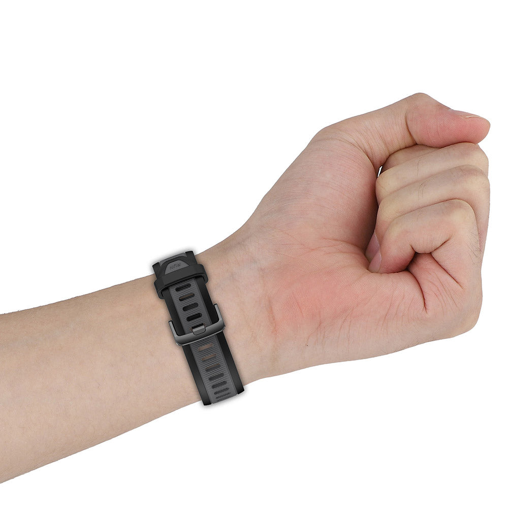 Pasek Techsuit W053 do Huawei Watch / Garmin Watch Series, 18mm, Granatowy