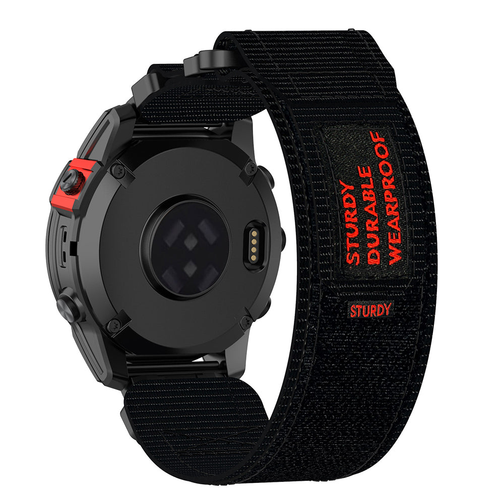 Pasek Techsuit W057 do zegarków Garmin Instinct / Approach / Fenix, 20mm, Czarny