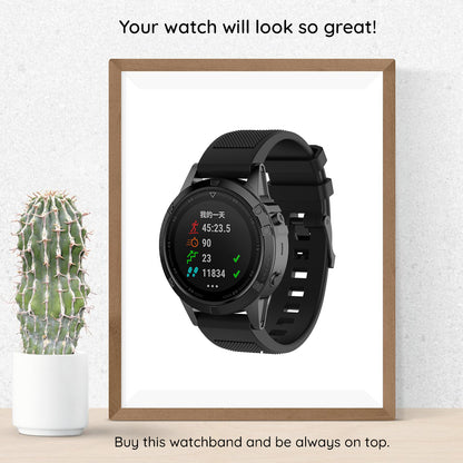 Pasek Techsuit W058 do Garmin Instinct / Approach / Fenix Watch Series, 20mm, Czarny