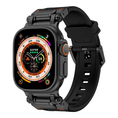 Pasek Techsuit W064 do Apple Watch 49mm / 46mm / 45mm / 44mm / 42mm Series, Czarny