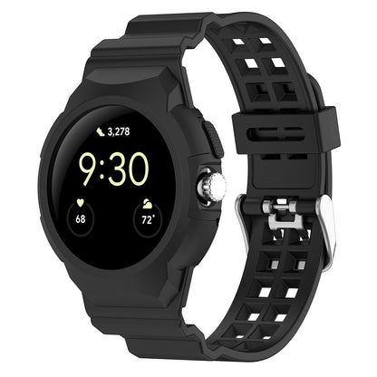 Pasek Techsuit W065 do Google Pixel Watch 3 41mm / Watch 2 / Watch, Czarny