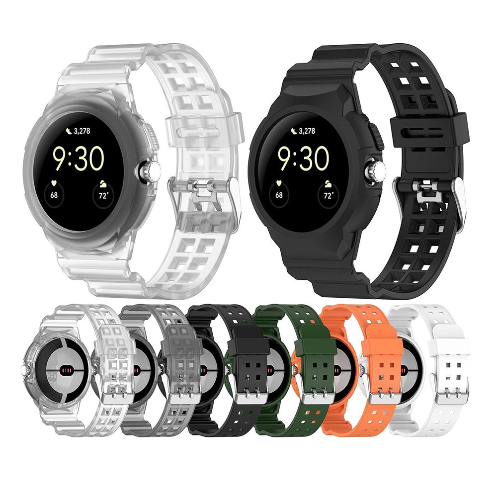 Pasek Techsuit W065 do Google Pixel Watch 3 41mm / Watch 2 / Watch, Czarny