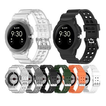 Pasek Techsuit W065 do Google Pixel Watch 3 41mm / Watch 2 / Watch, Czarny