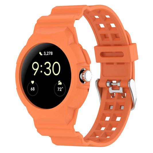 Pasek Techsuit W065 dla Google Pixel Watch 3 41mm / Watch 2 / Watch, Pomarańczowy