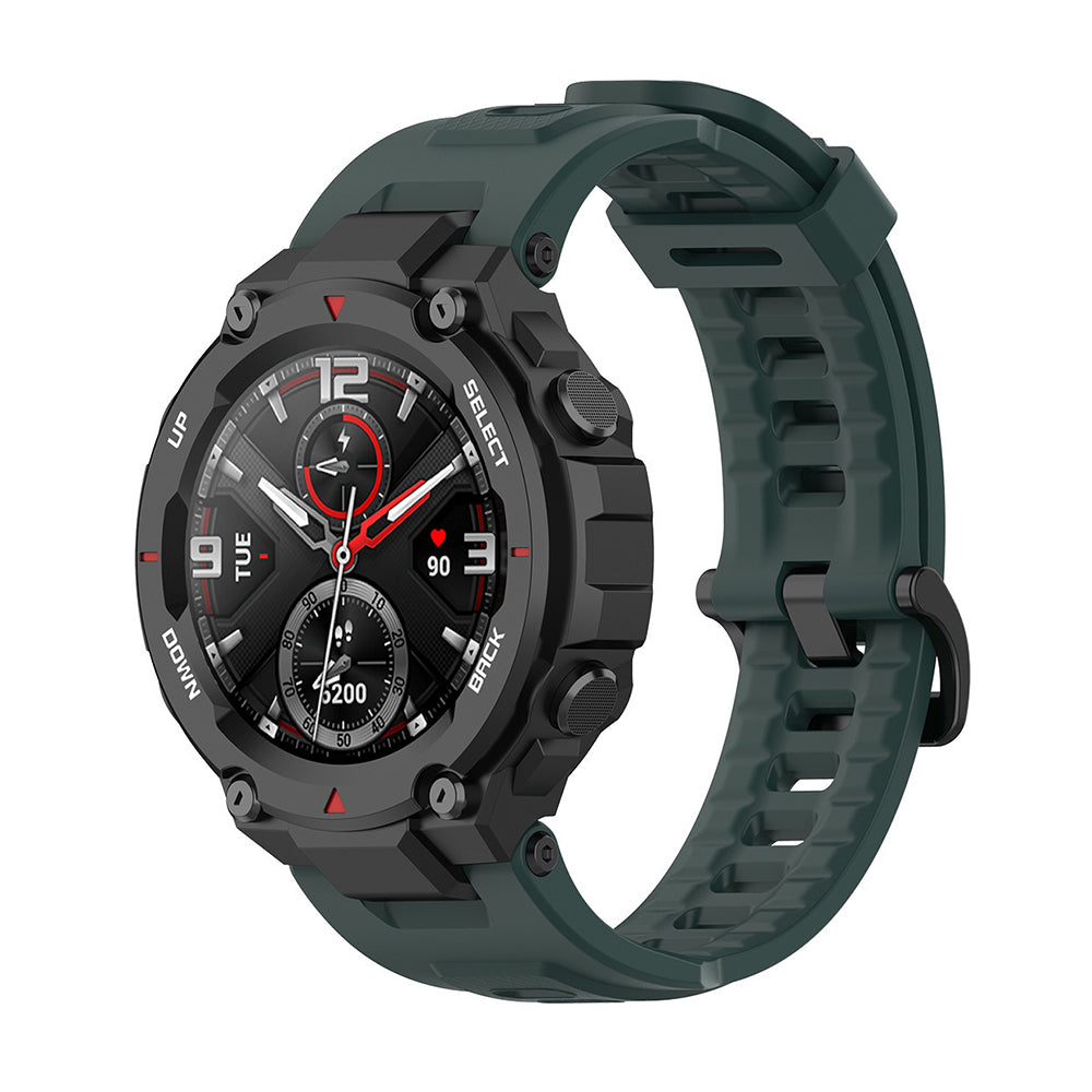 Pasek Techsuit W067 dla Amazfit T-Rex Pro / T-Rex, Ciemnozielony
