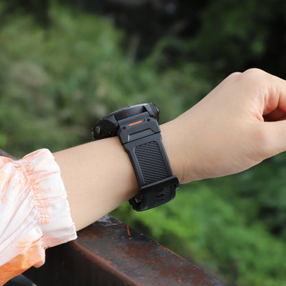 Pasek Techsuit W068 do Garmin Watch Fenix Series, 26mm, Zielono-Czarny