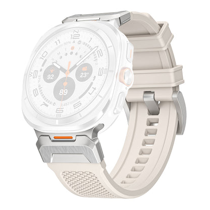 Pasek Techsuit W068 do Samsung Galaxy Watch Ultra, Biało-Srebrny