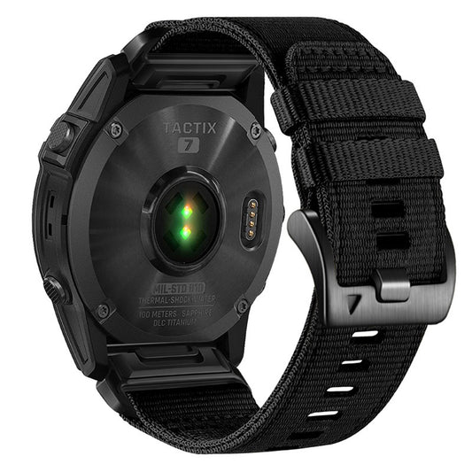 Pasek Techsuit W070 do Garmin Instinct / Approach / Fenix Watch Series, 20mm, Czarny