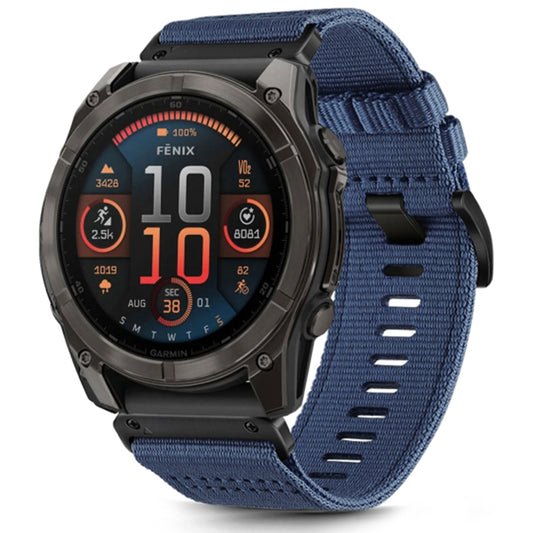 Pasek Techsuit W070 do zegarka Garmin Fenix / Forerunner / Approach Series, 22mm, Granatowy