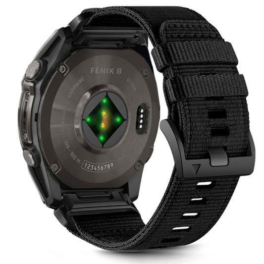 Pasek Techsuit W070 do zegarka Garmin Fenix / Forerunner / Approach Series, 22mm, Czarny