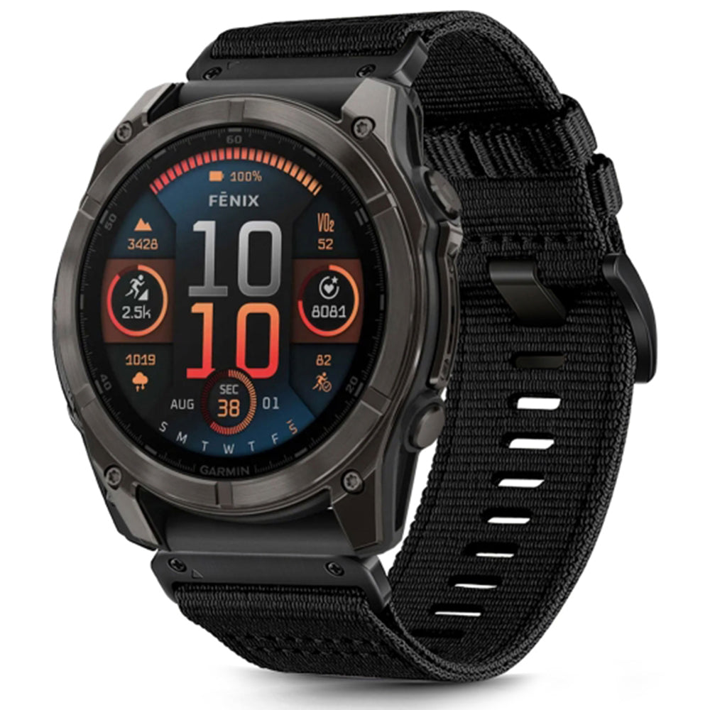Pasek Techsuit W070 do zegarka Garmin Fenix / Forerunner / Approach Series, 22mm, Czarny