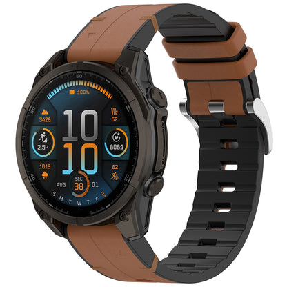 Pasek Techsuit W071 do Garmin Instinct / Approach / Fenix Watch Series, 20mm, Brązowy