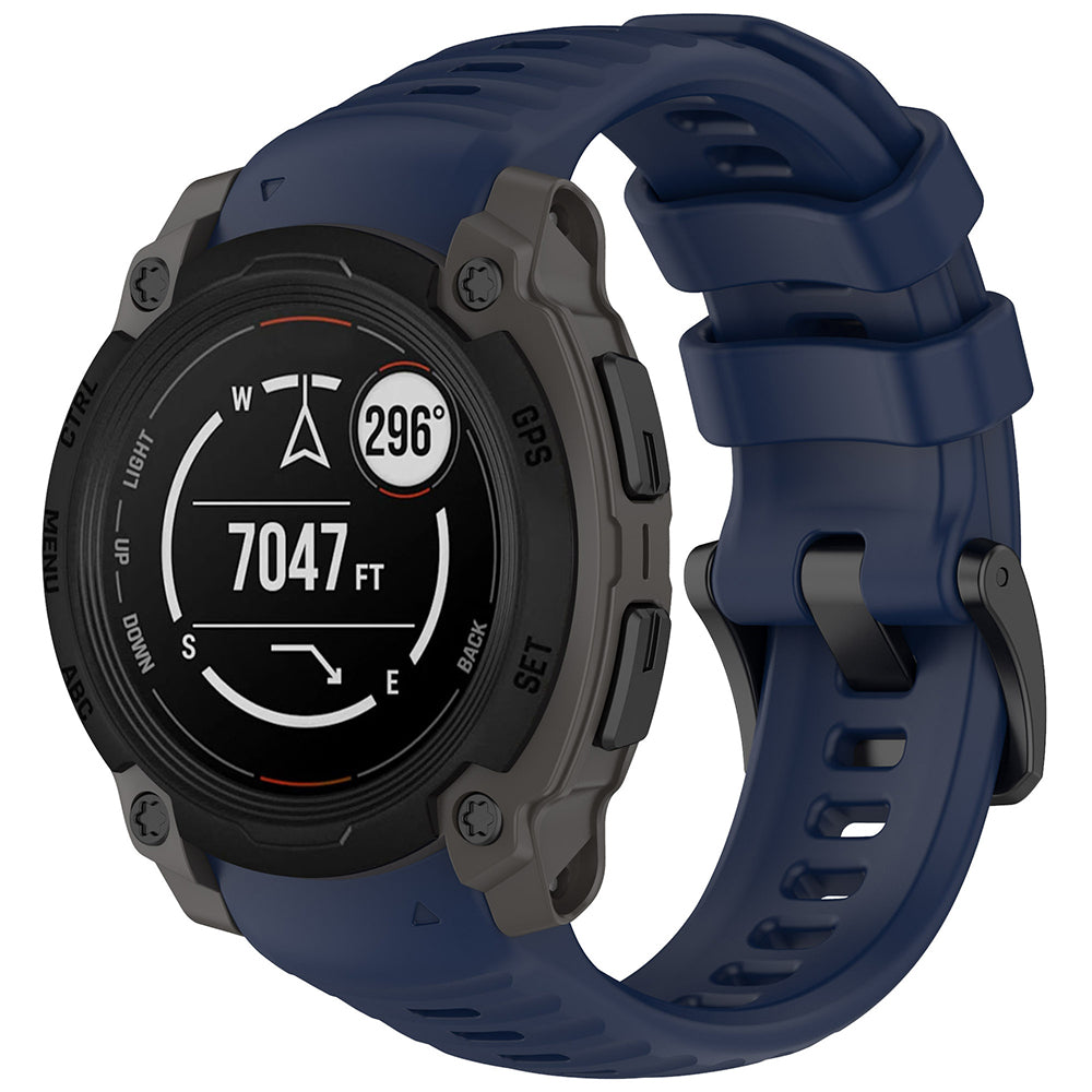 Pasek Techsuit W076 do Garmin Instinct E 45mm, Granatowy