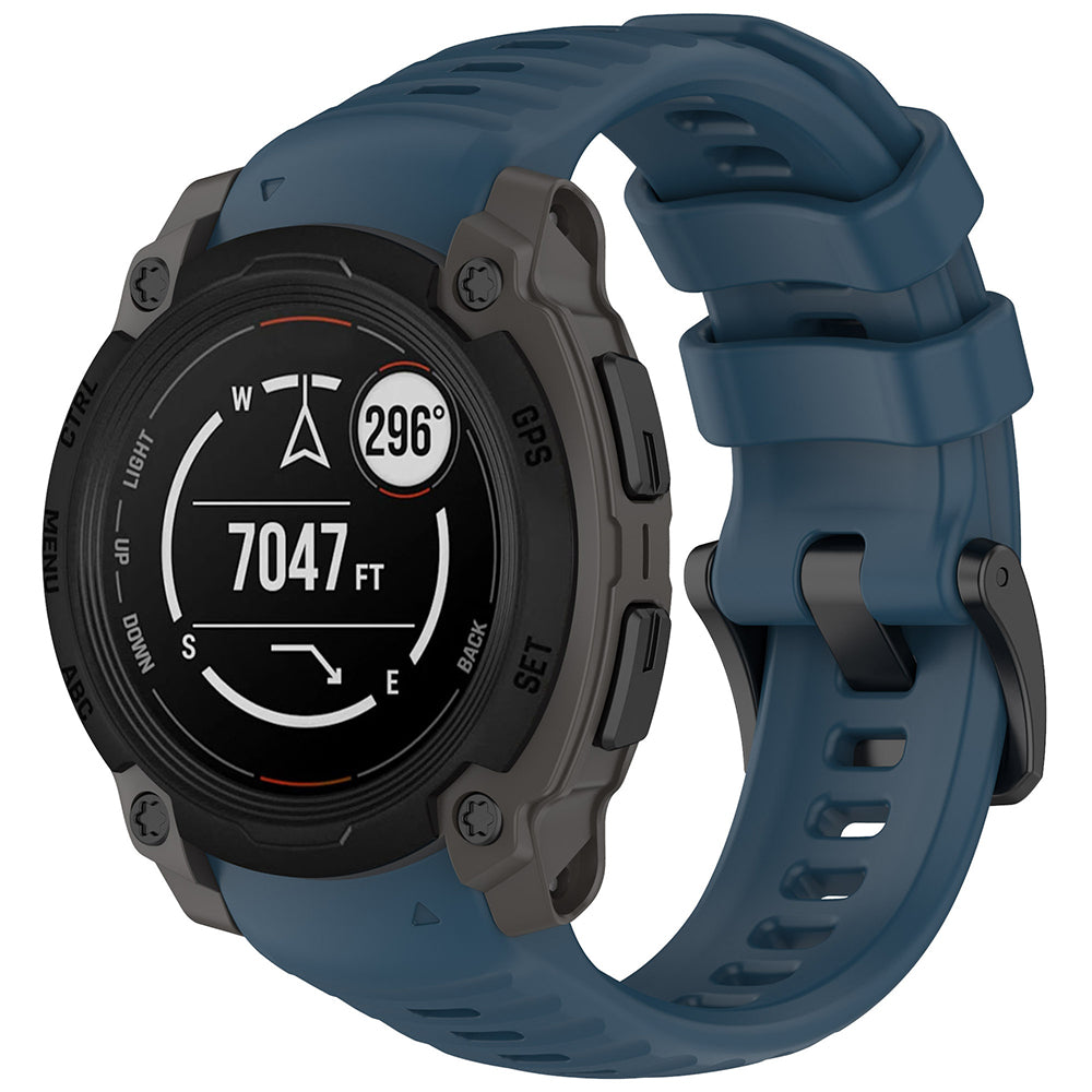 Pasek Techsuit W076 do Garmin Instinct E 45mm, Granatowy