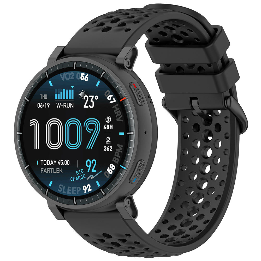 Techsuit W083 Strap for Amazfit Watch / Samsung Watch Series, 22mm, Black