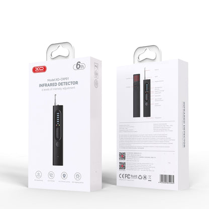 Detektor IR urządzeń GSM / ukrytych mikrofonów / lokalizatorów GPS XO Design CRP01, Czarny